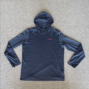 Patagonia Sweater Pullover Hoodie Navy Blue Large